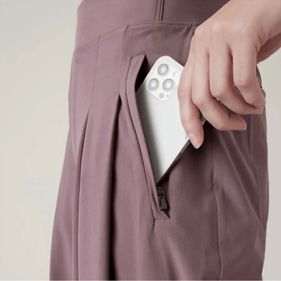 Athleta Brooklyn Heights Wide Leg Pant  Size 10 Damask Mauve Size 16 - Picture 4 of 7